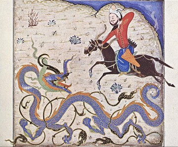  drag Pintura - dragón religioso islam